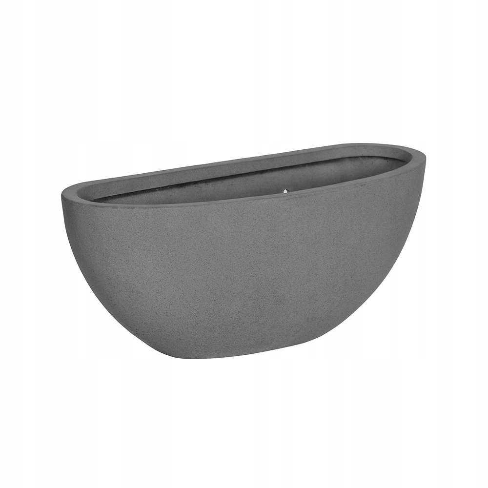Hrnčiarske hrnce 43 cm x 17,5 x 16,5 cm sklolaminátové odtiene sivej a striebornej