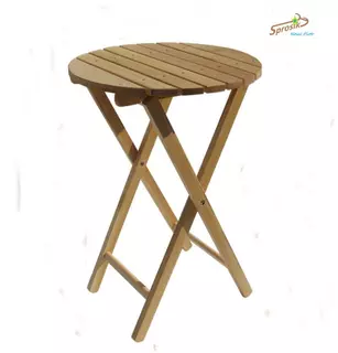 Záhradný nábytok - okrúhly stôl na balkón a záhradný priemer 50cm