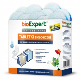 Prostriedok do žumpy, septiku - Prípravok na septiky, tablety BioExpert, 0,285 kg