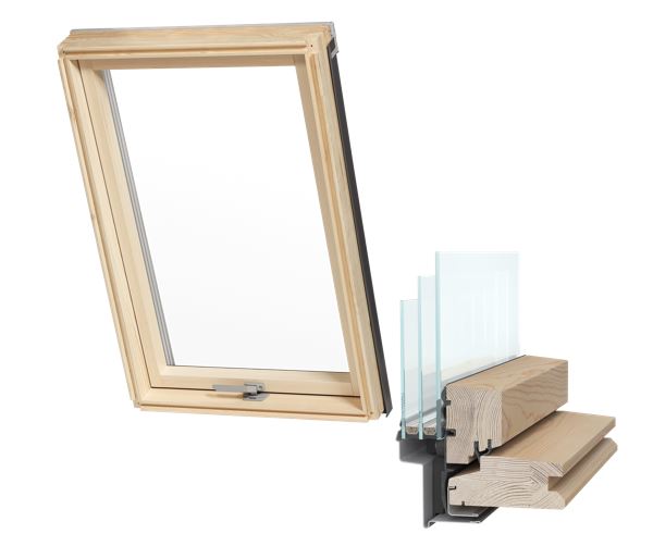 Strešné okno s lemovaním RoofLite+ Premium 55x78 cm