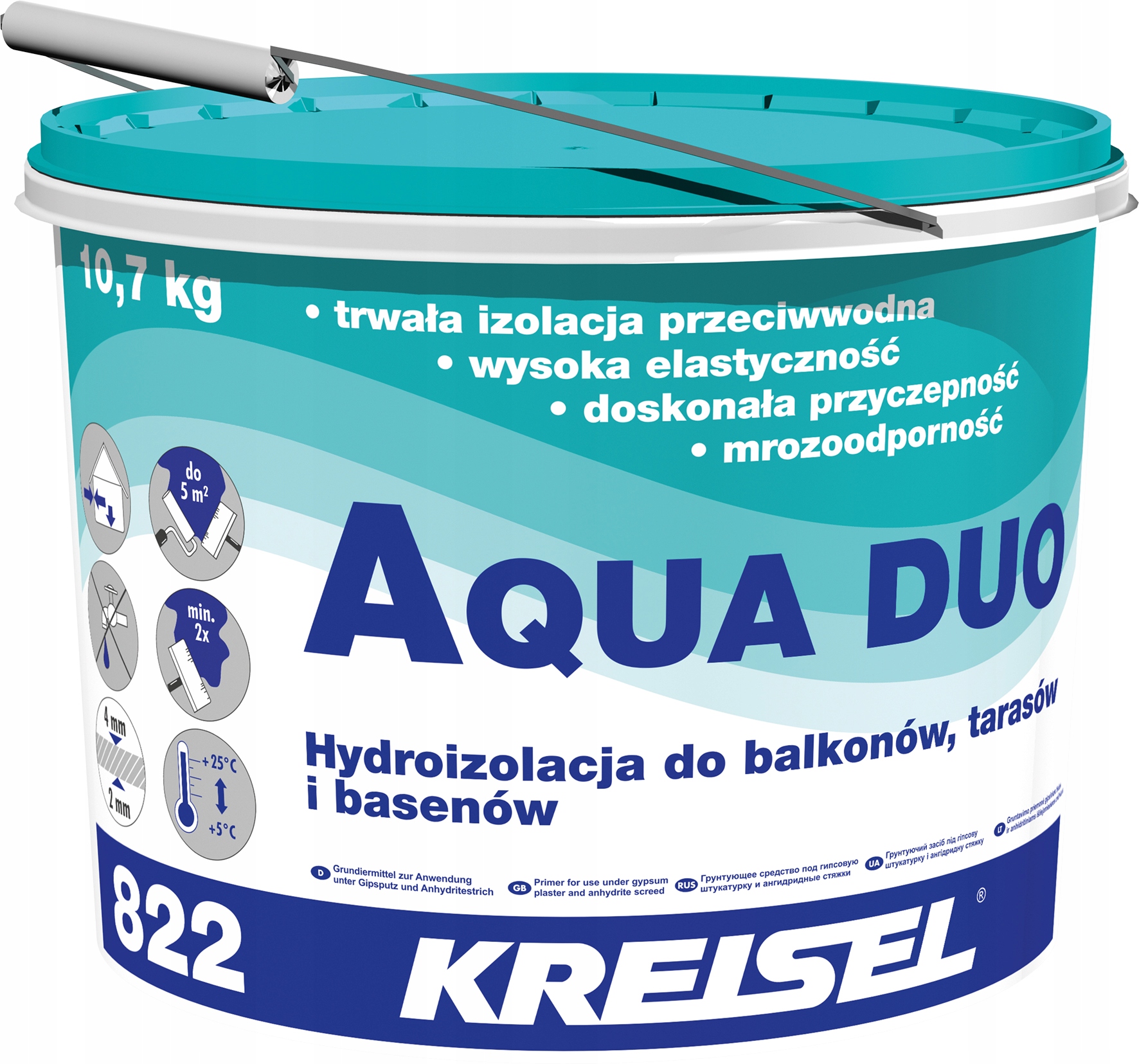 Hydroizolačná malta BUDOSZCZEL-H 810 25 kg -KREISEL