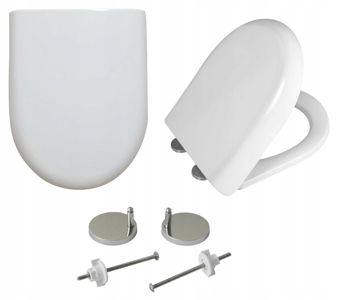 WC sedadlo Estiva OVAL, biely duroplast