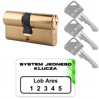 Zámok na dvere -  Vložte 30/30 m lOB Ares System jedného kľúča