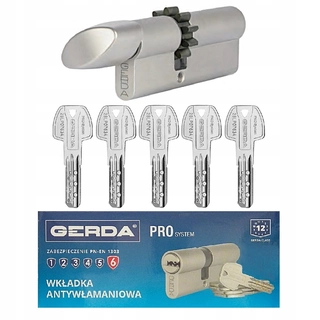Zámok na dvere -  Vložte Gerda Pro System 30/45 ZG Gear Gomb