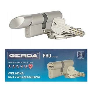 Zámok na dvere -  Vložte Gerda Pro System 35/45 g s gombom