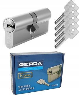Zámok na dvere -  Gerda H Plus 35/50 Nikiel Inshere