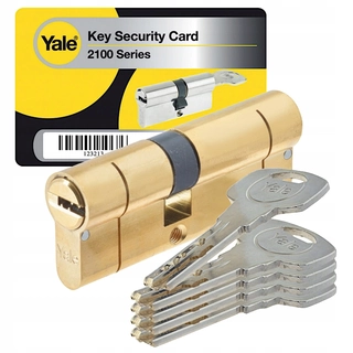 Zámok na dvere -  Vložte Yale 2100 35/35 BRASS 6.D