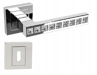 Kľučky na dvere - Predaj Gloria Chrome Crystals + Rosettes