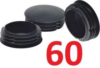 Pletivo, oplotenie - koncovka fi 60 koncovky trubice čierna 100 ks