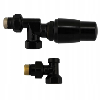 Hlavica, ventíl - AXI termostatický set - Axial, čierna matná