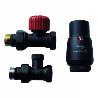 Hlavica, ventíl - Termostatické Elegantné Simple - Black Striker
