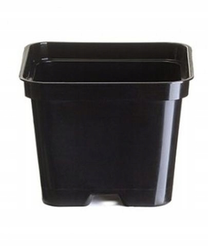 Kvetináč Zoigarden 9 cm x 9 x 9 cm, priemer 9 cm, čierny plast
