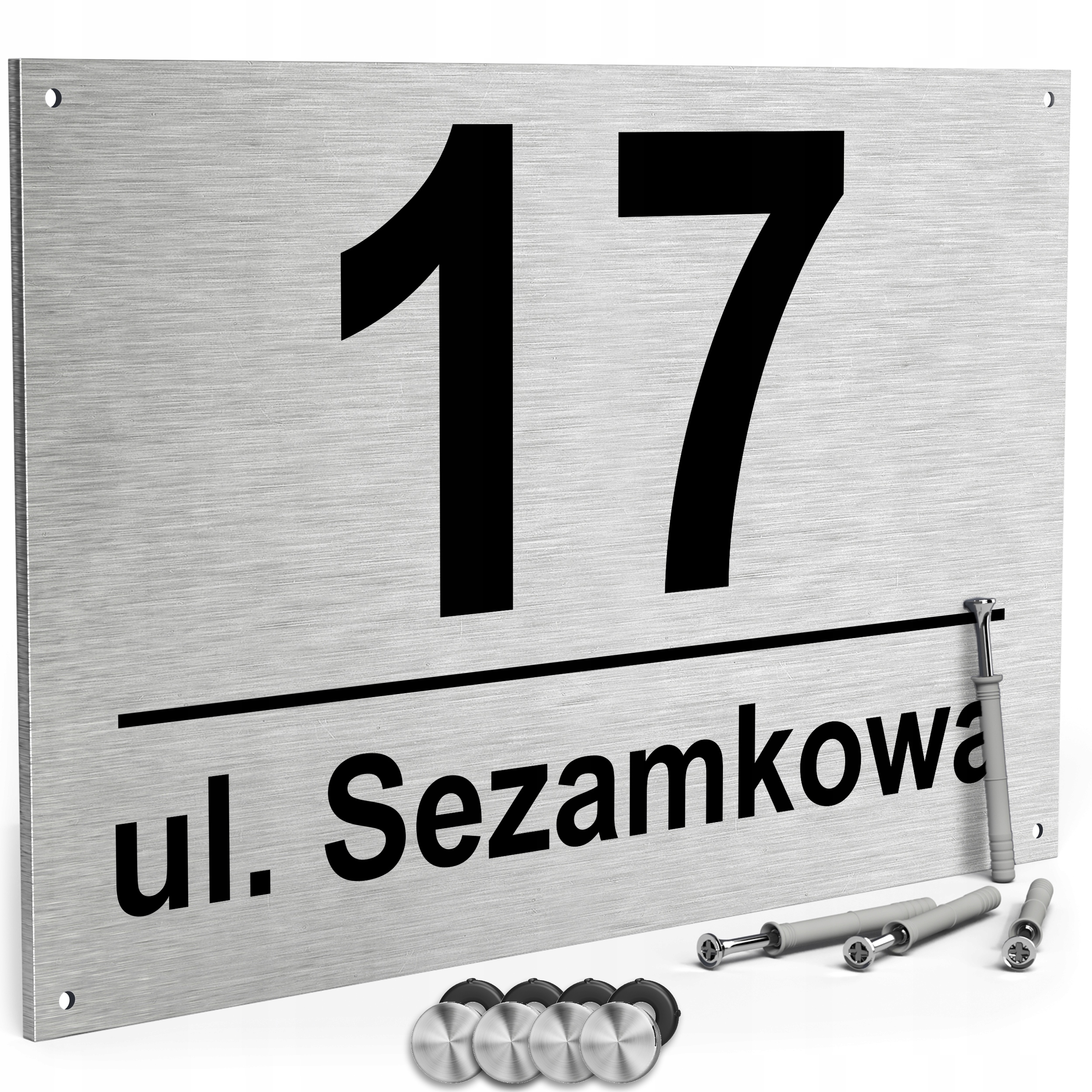 Domové číslo Printima 32 x 21 cm + kolíky univerzálne 6 x 30 mm 4 ks.