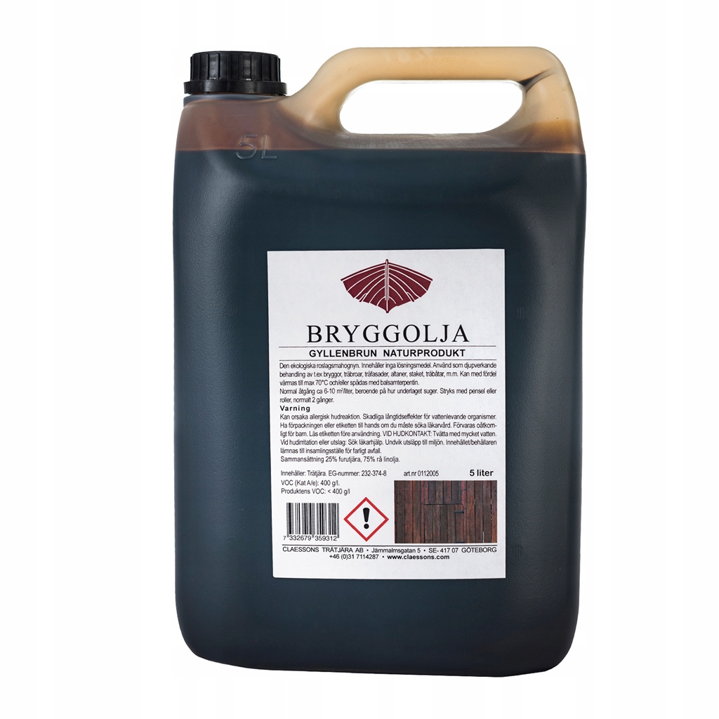 Claessons Bryggolja švédsky dechtový olej 5 l
